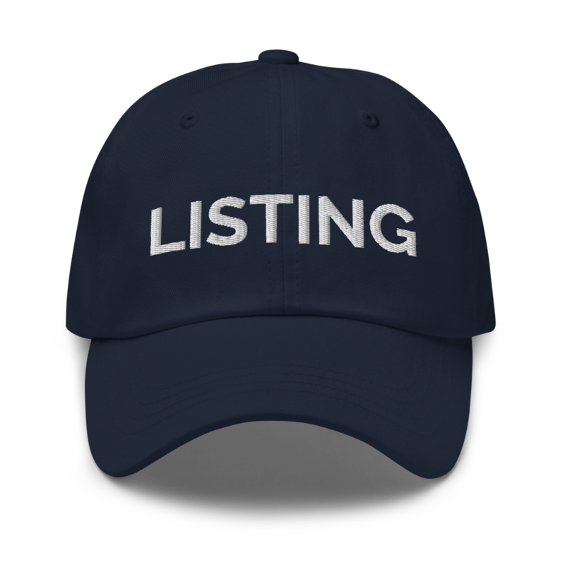 Listing Hat - Navy