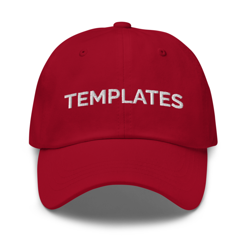 Templates Hat - Cranberry