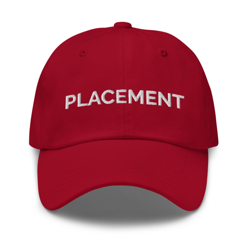 Placement Hat - Cranberry