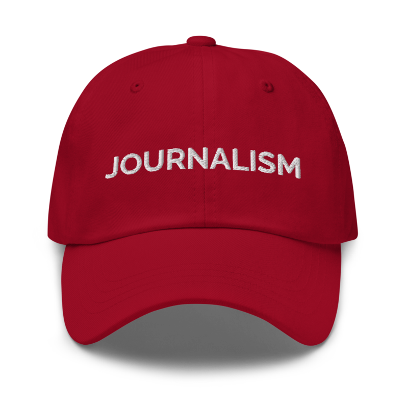 Journalism Hat - Cranberry