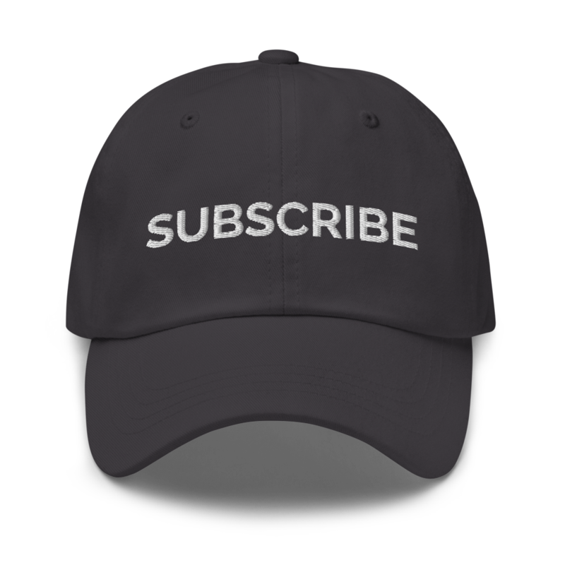 Subscribe Hat - Dark Grey