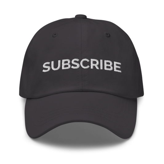 Subscribe Hat - Dark Grey