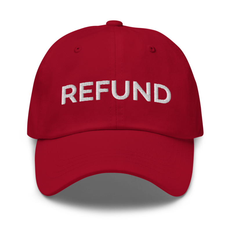 Refund Hat - Cranberry