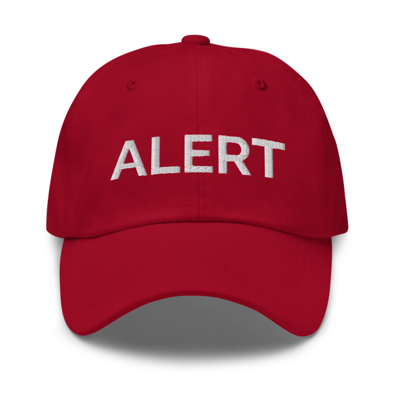 Alert Hat - Cranberry