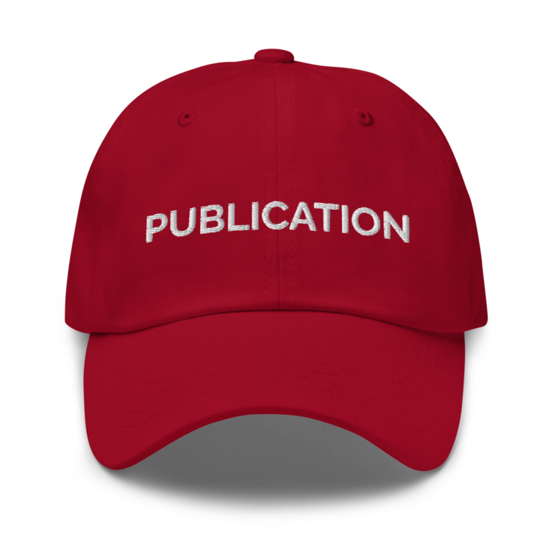 Publication Hat - Cranberry