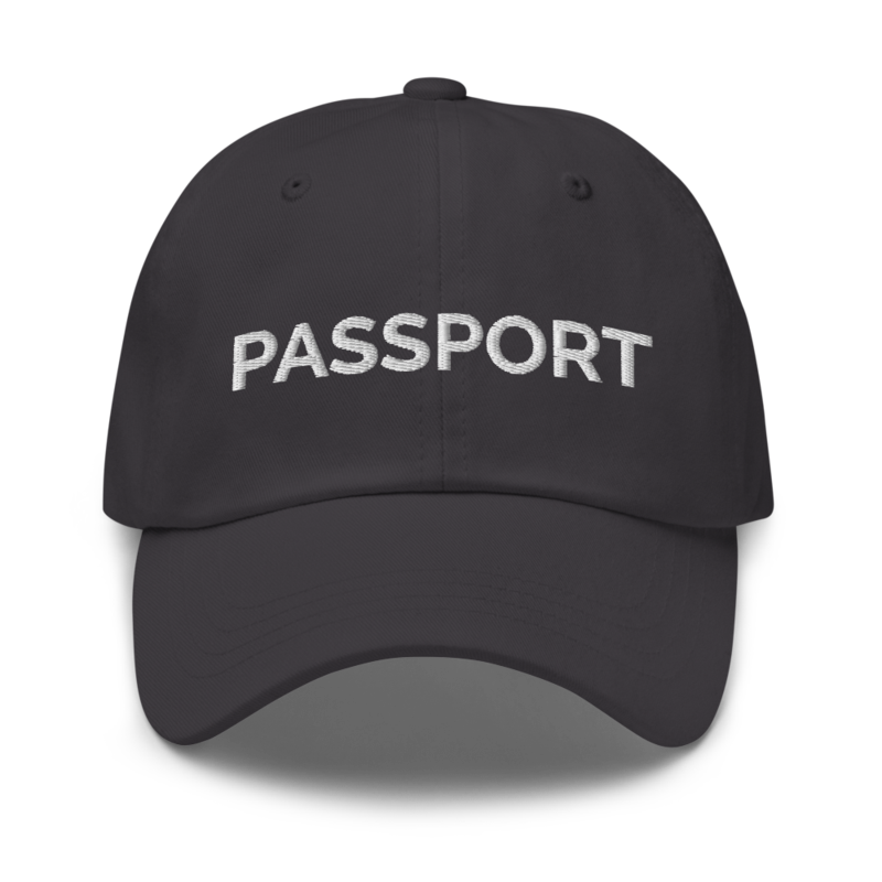 Passport Hat - Dark Grey