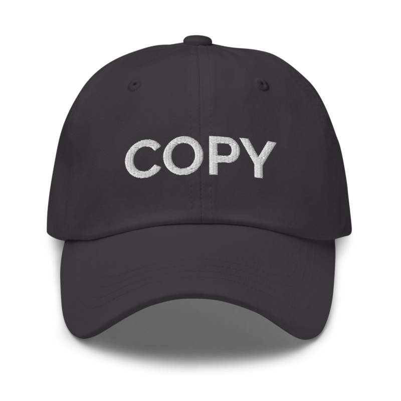 Copy Hat - Dark Grey