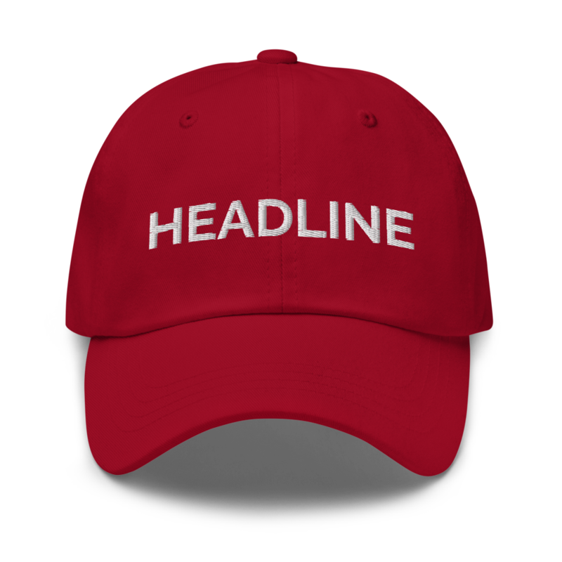 Headline Hat - Cranberry