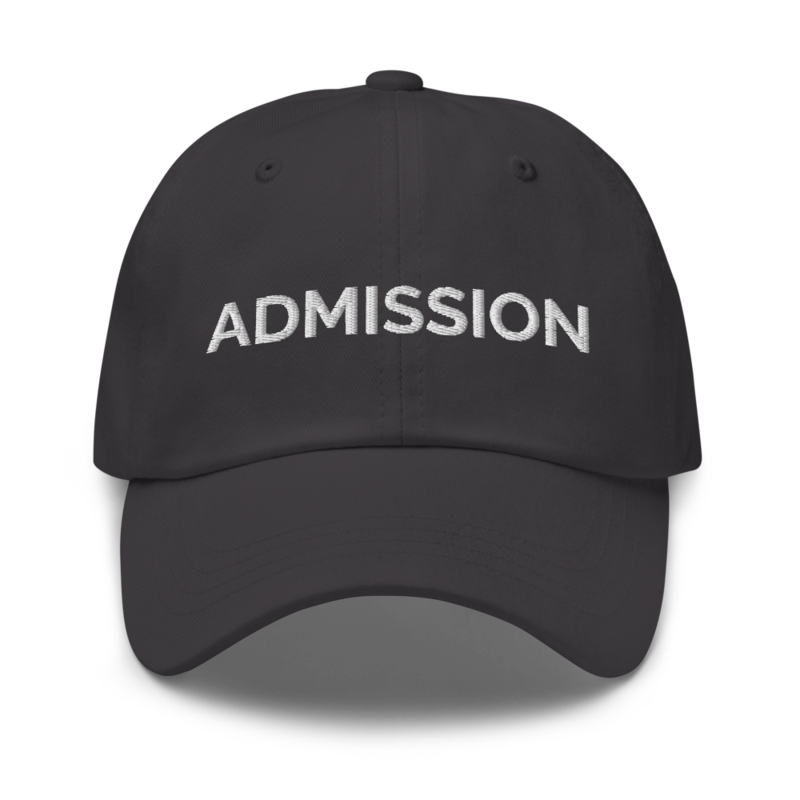 Admission Hat - Dark Grey