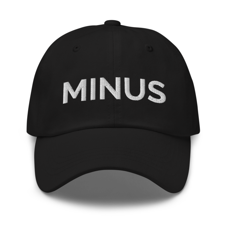 Minus Hat - Black