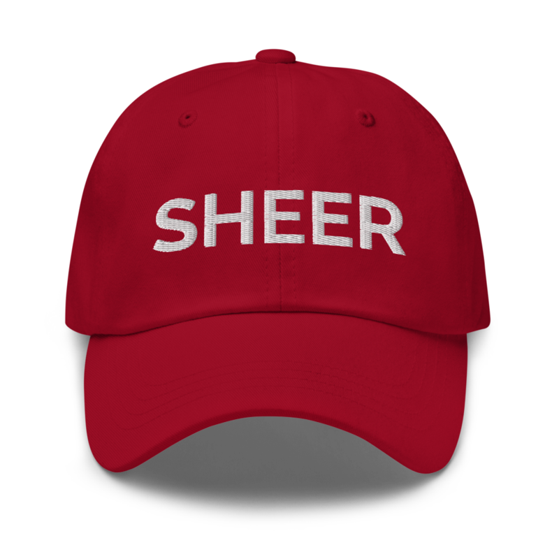 Sheer Hat - Cranberry