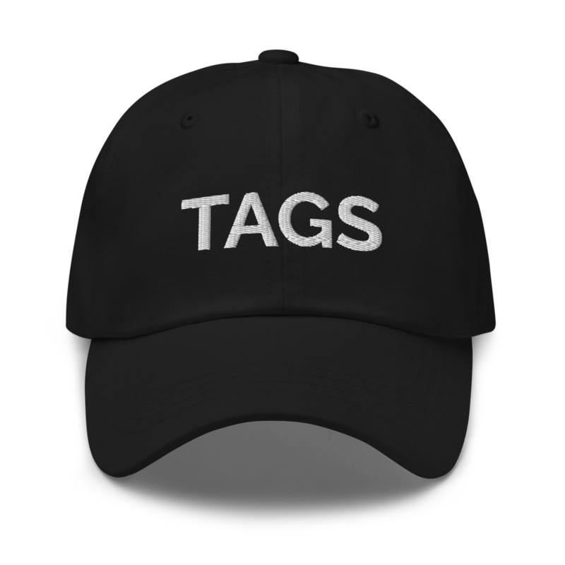 Tags Hat - Black