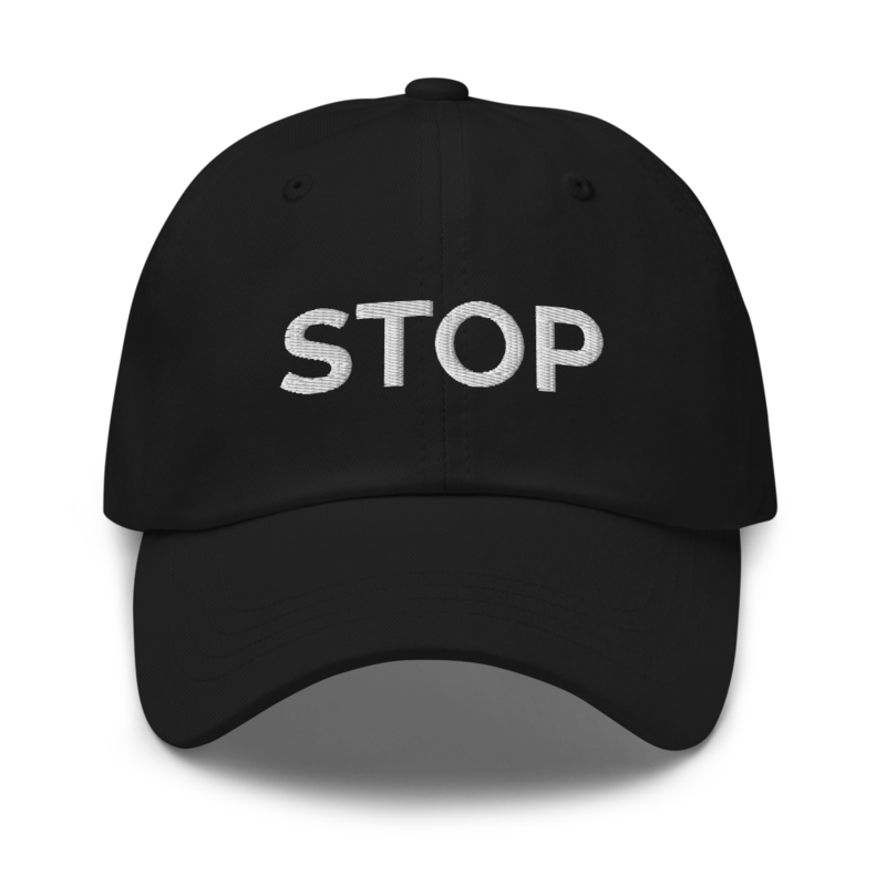 Stop Hat - Black