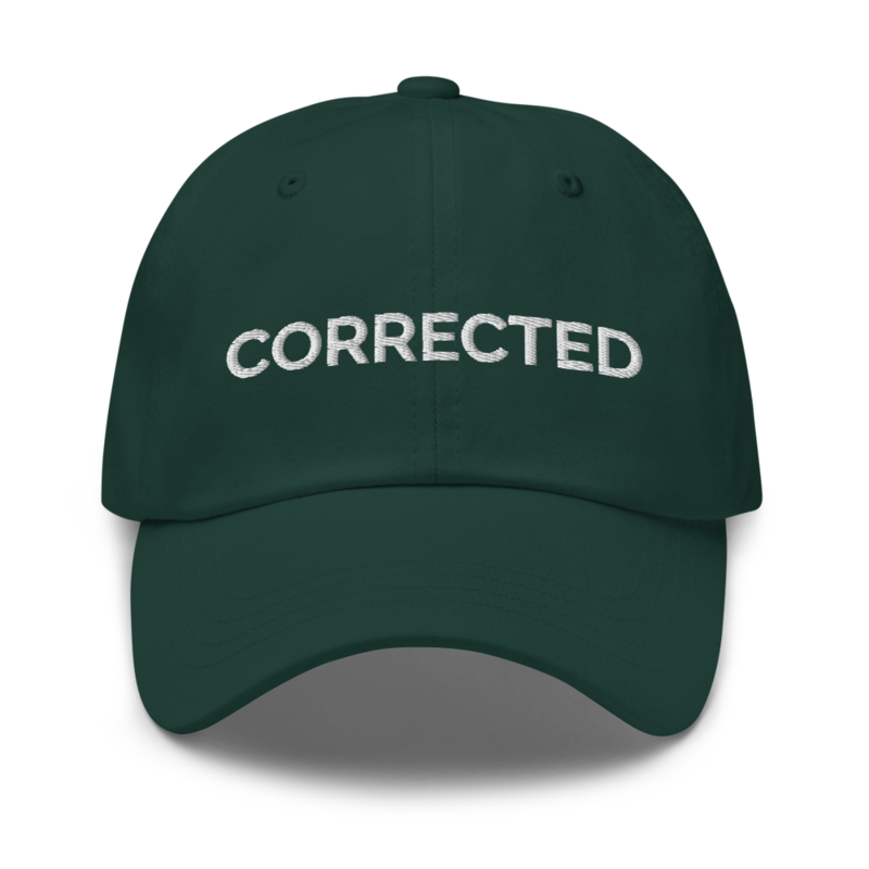Corrected Hat - Spruce