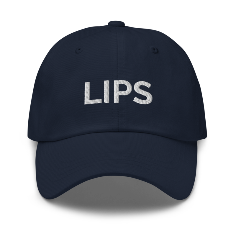 Lips Hat - Navy