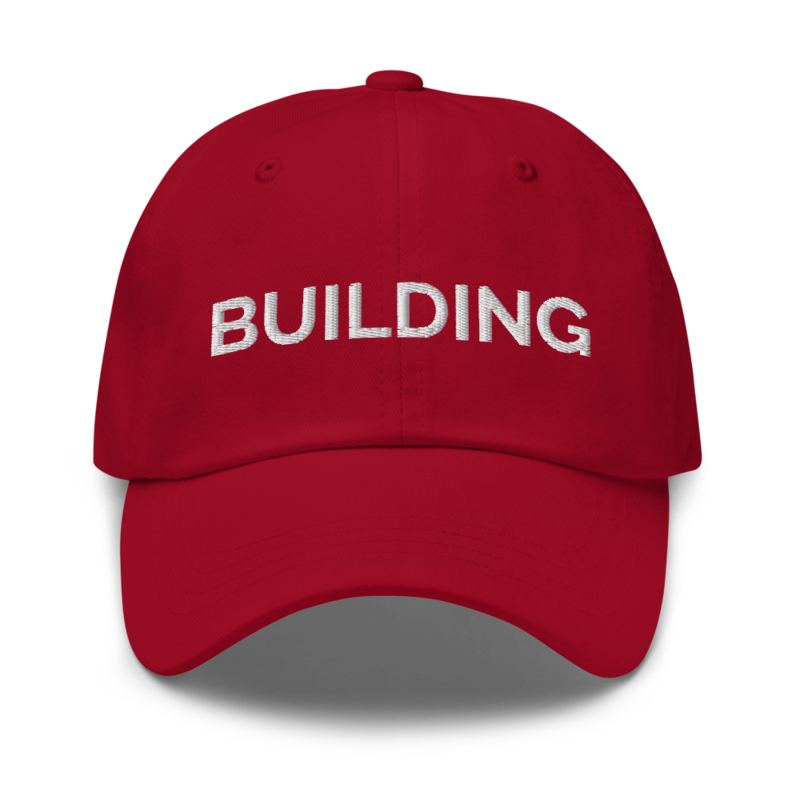 Building Hat - Cranberry