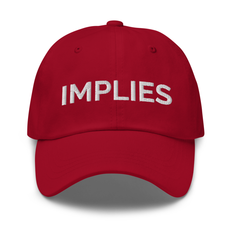 Implies Hat - Cranberry