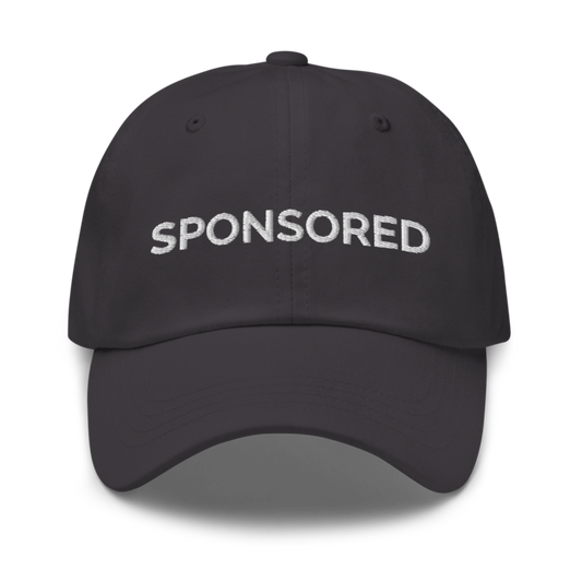 Sponsored Hat - Dark Grey