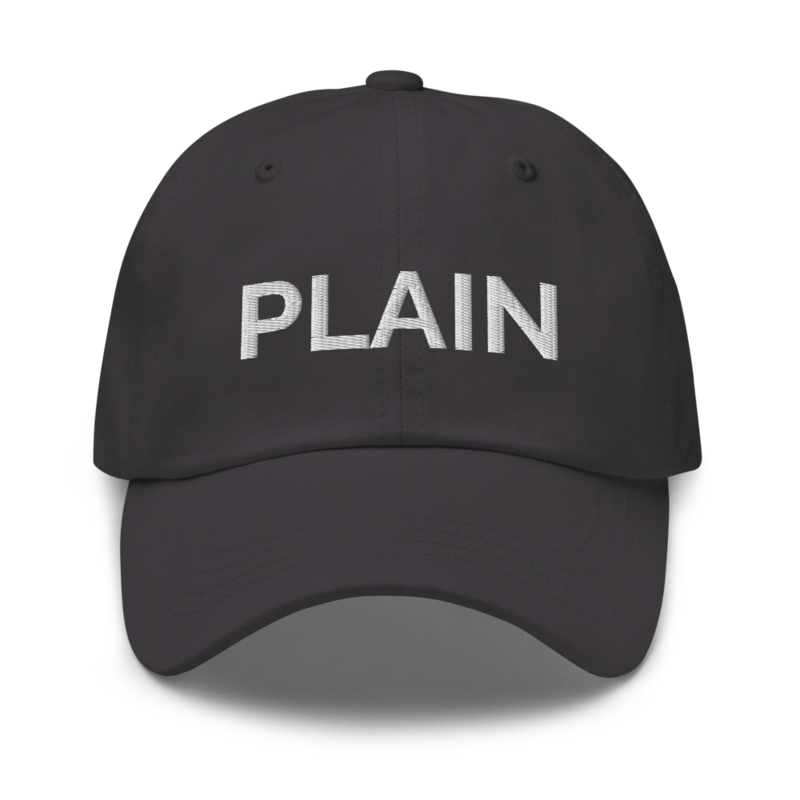 Plain Hat - Dark Grey