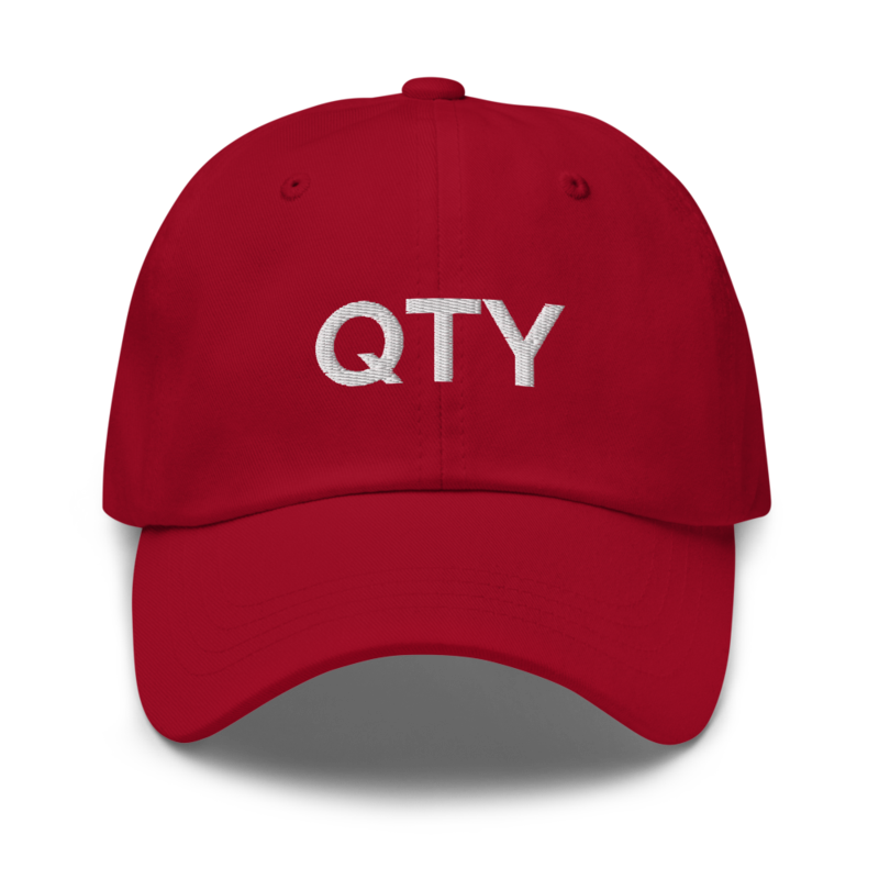 Qty Hat - Cranberry