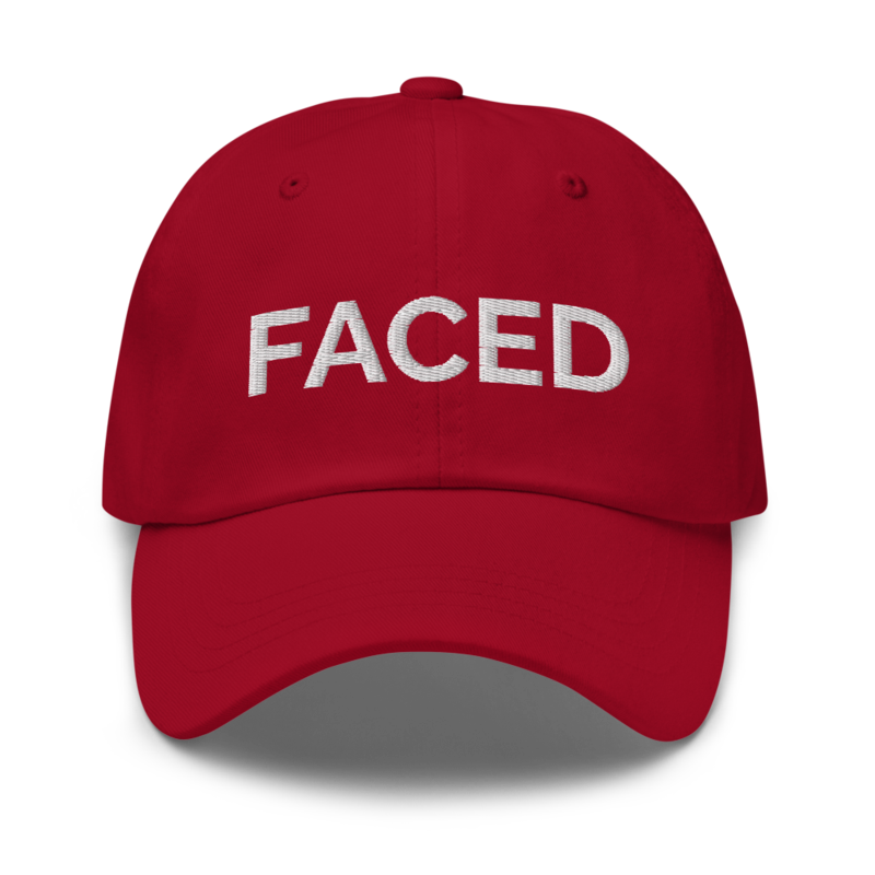 Faced Hat - Cranberry