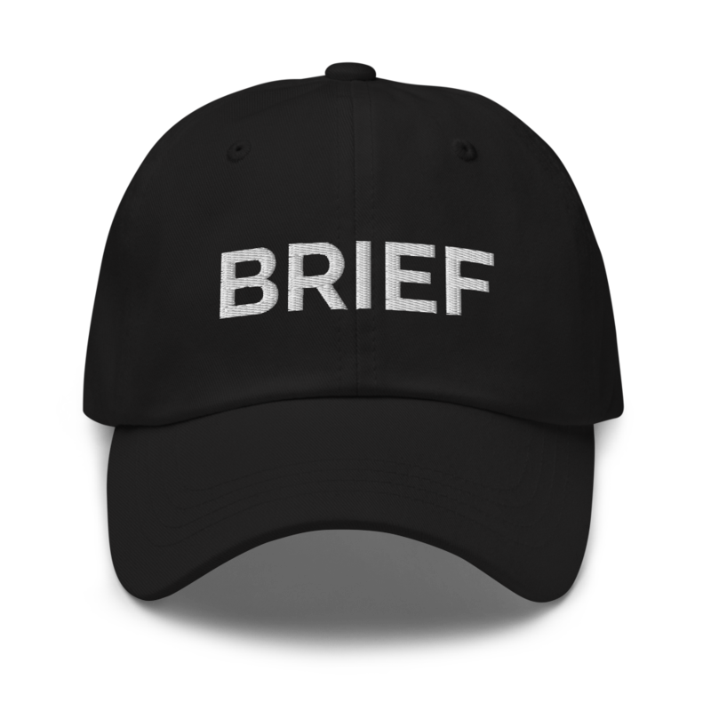 Brief Hat - Black