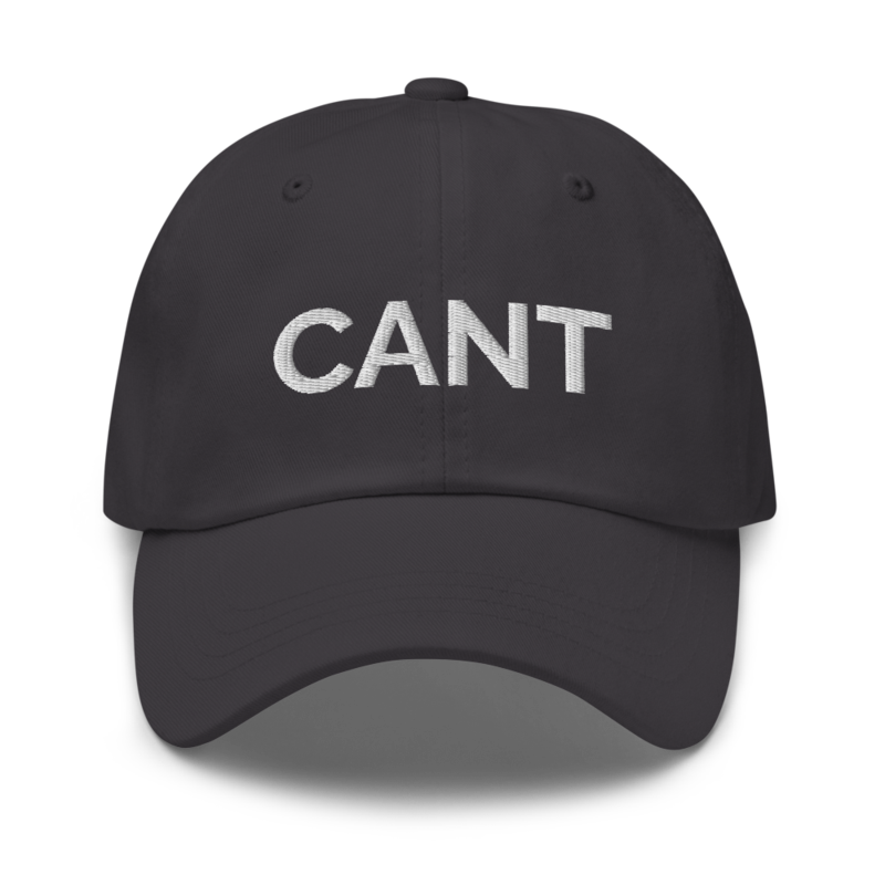 Cant Hat - Dark Grey