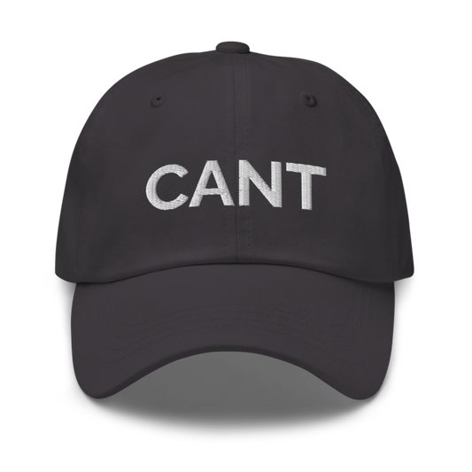 Cant Hat - Dark Grey