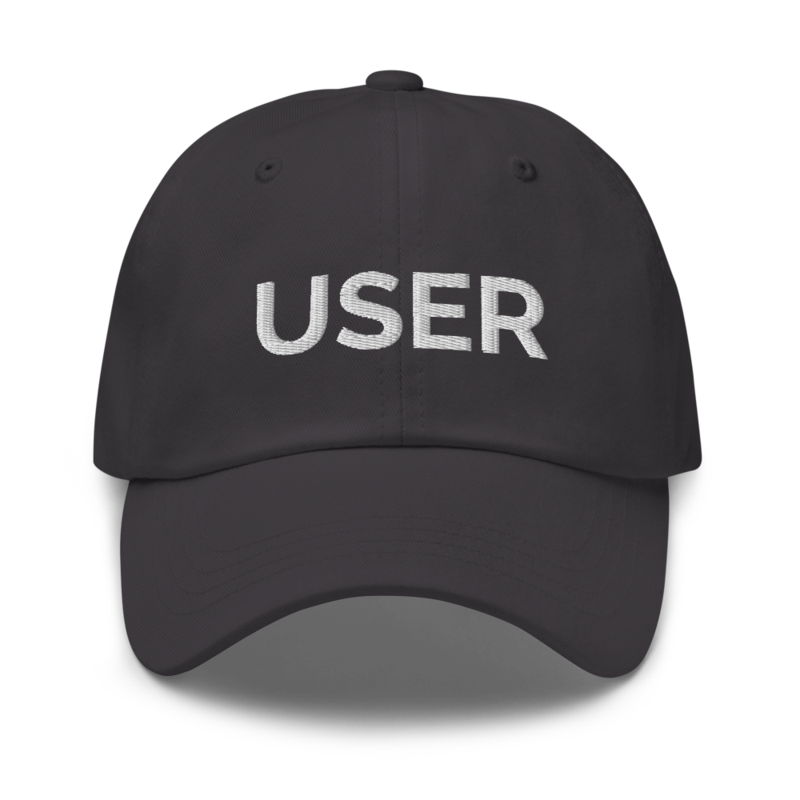 User Hat - Dark Grey