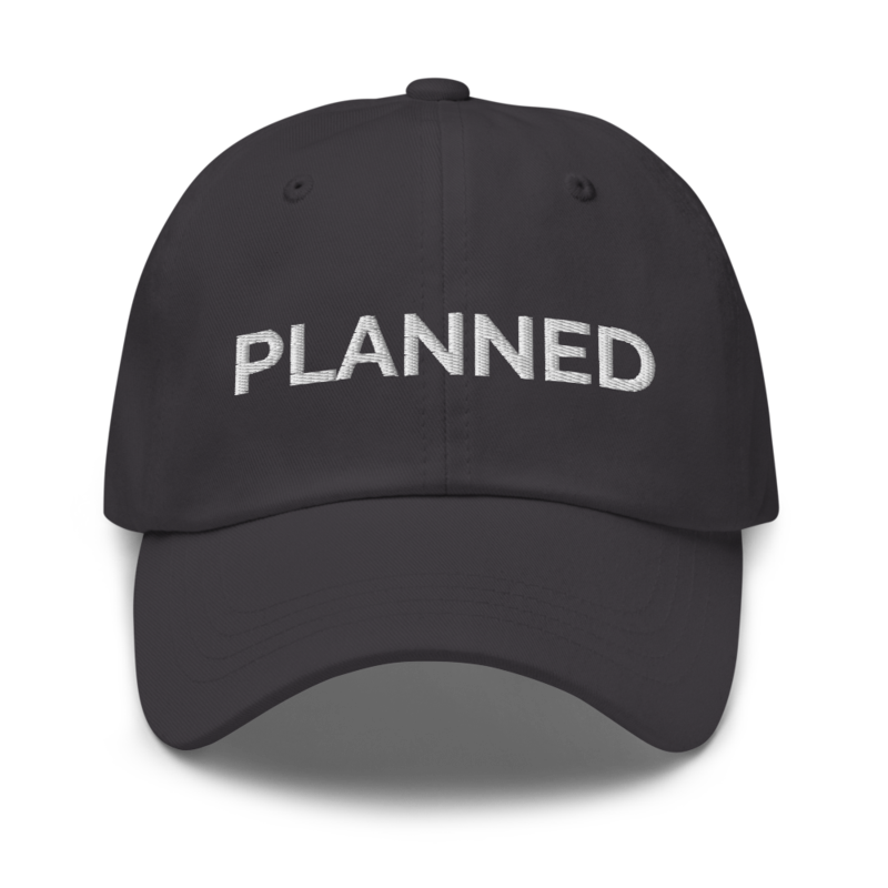Planned Hat - Dark Grey