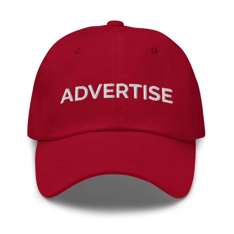 Advertise Hat - Cranberry