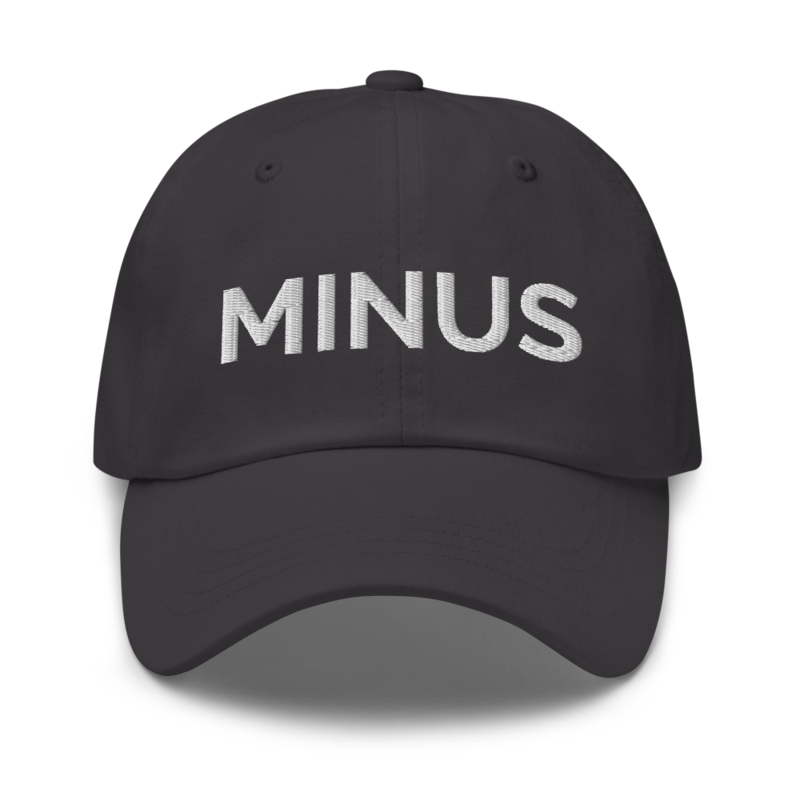 Minus Hat - Dark Grey