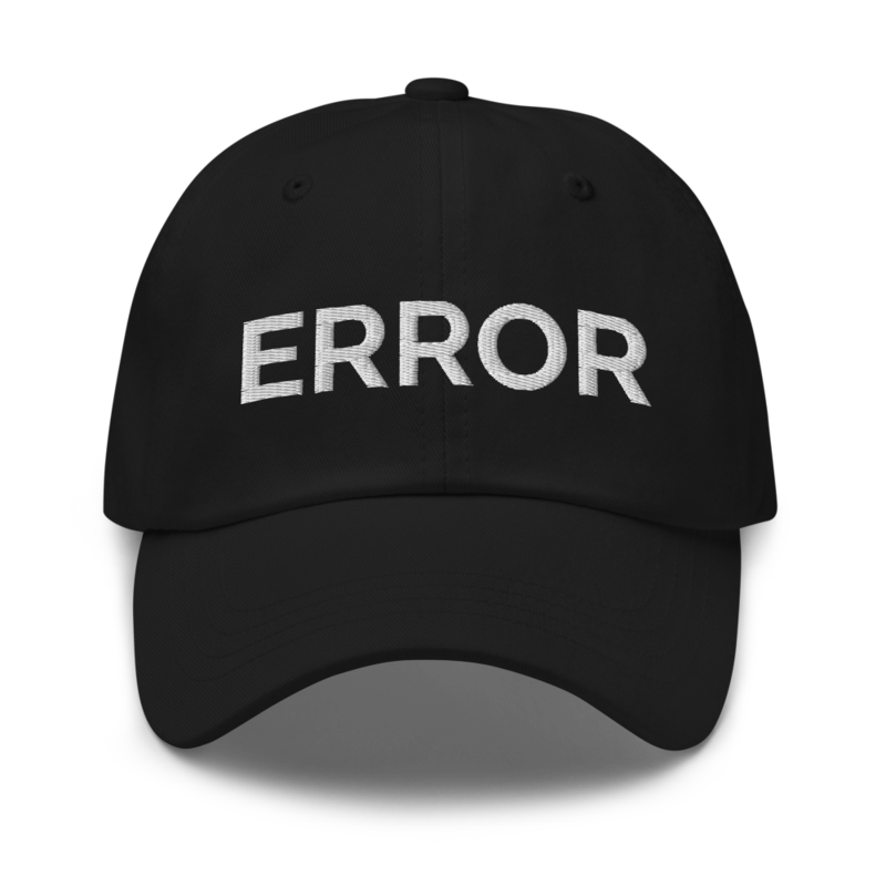 Error Hat - Black