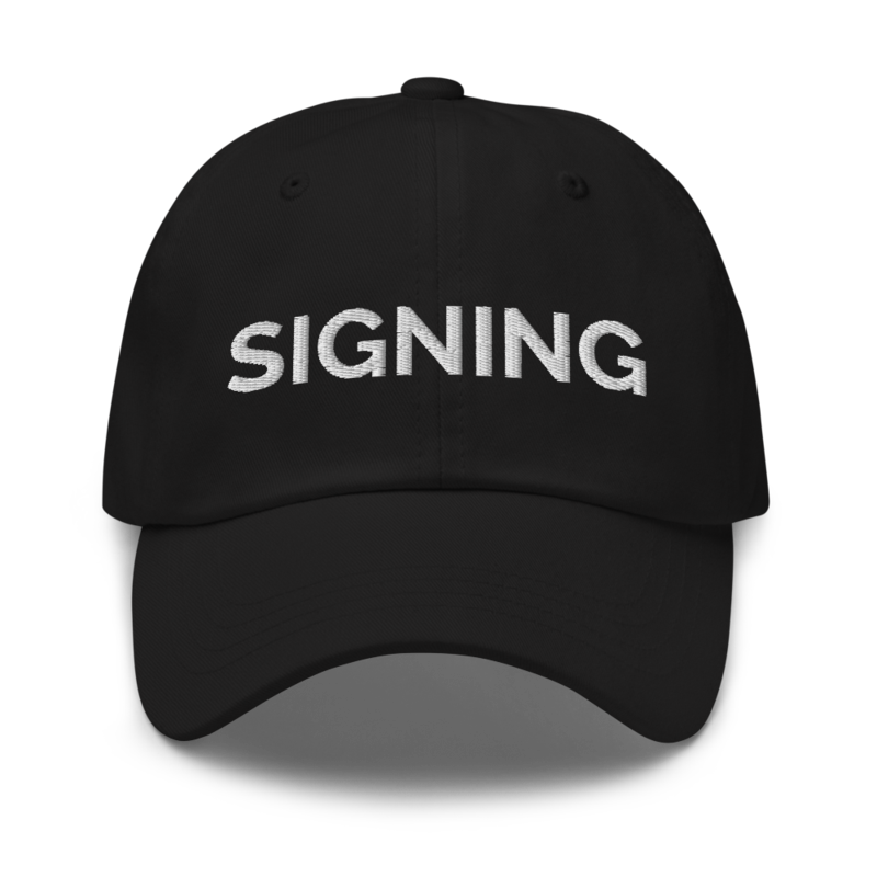 Signing Hat - Black