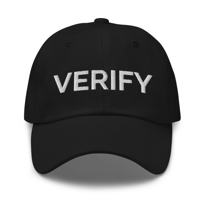 Verify Hat - Black