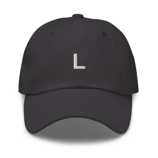 L Hat - Dark Grey