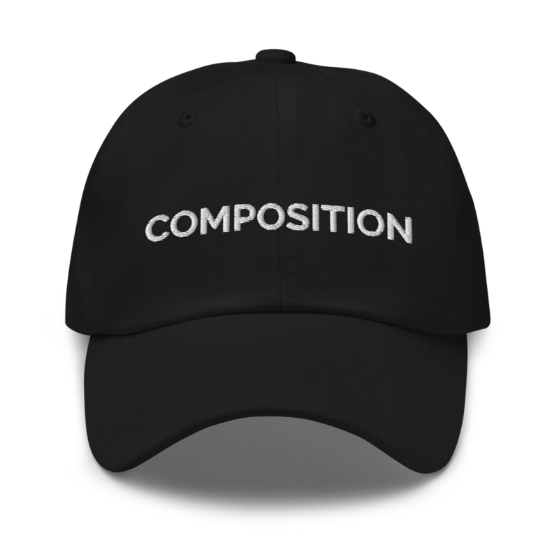 Composition Hat - Black
