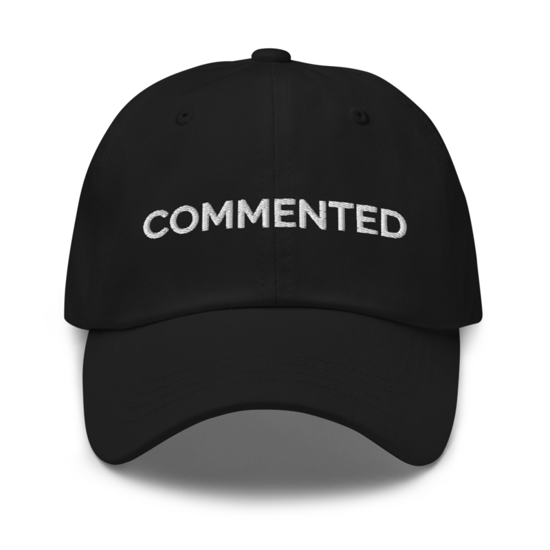 Commented Hat - Black