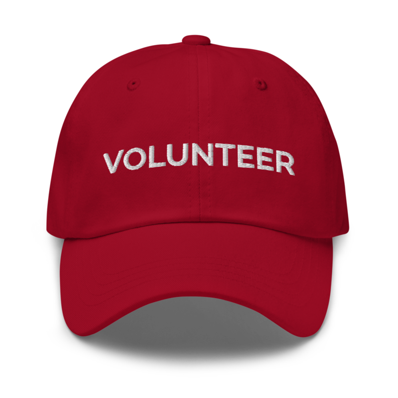 Volunteer Hat - Cranberry