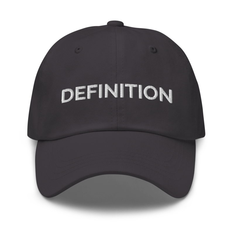 Definition Hat - Dark Grey