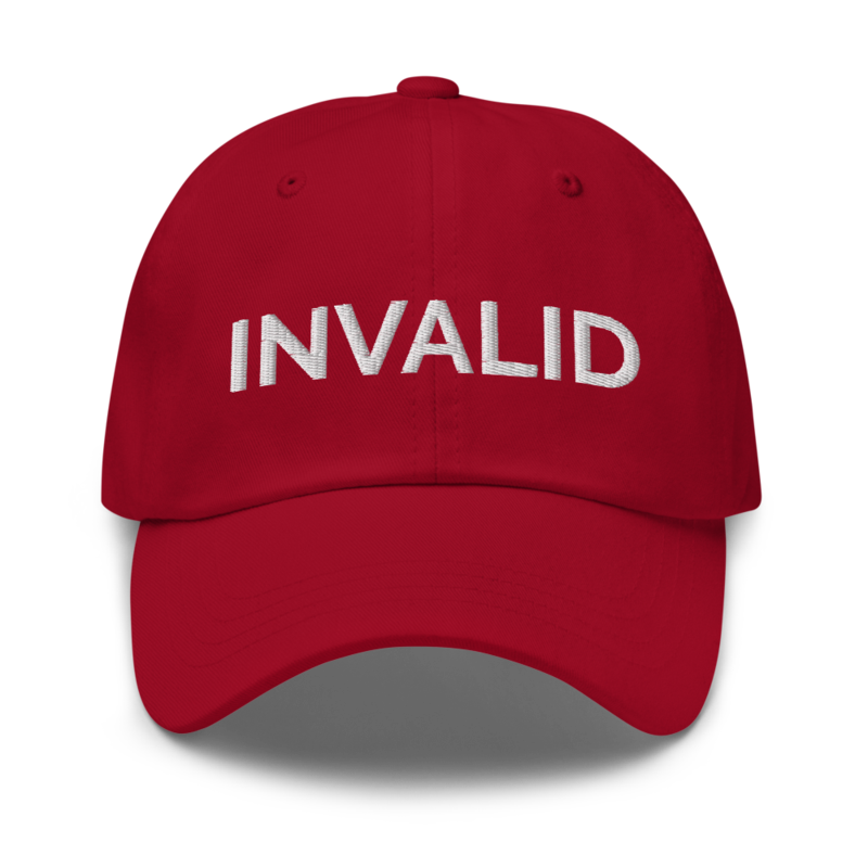Invalid Hat - Cranberry