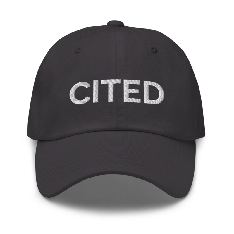 Cited Hat - Dark Grey