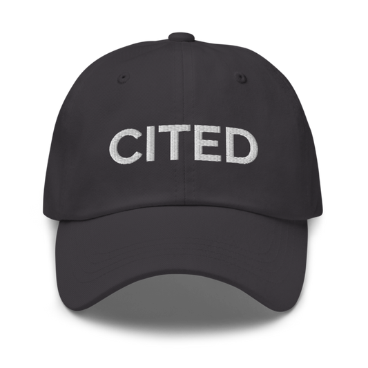 Cited Hat - Dark Grey