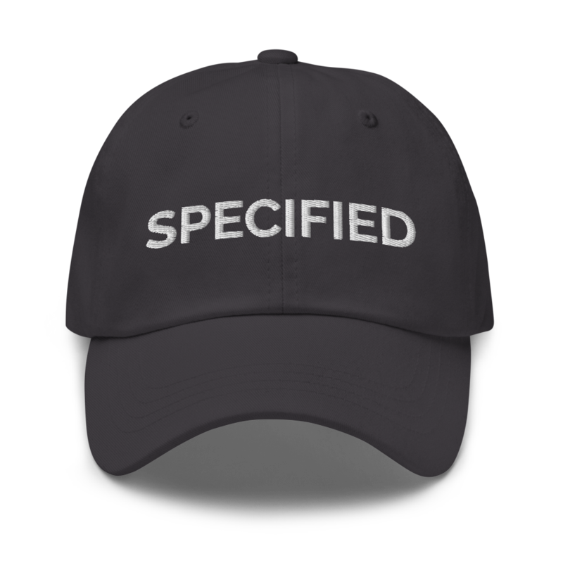 Specified Hat - Dark Grey