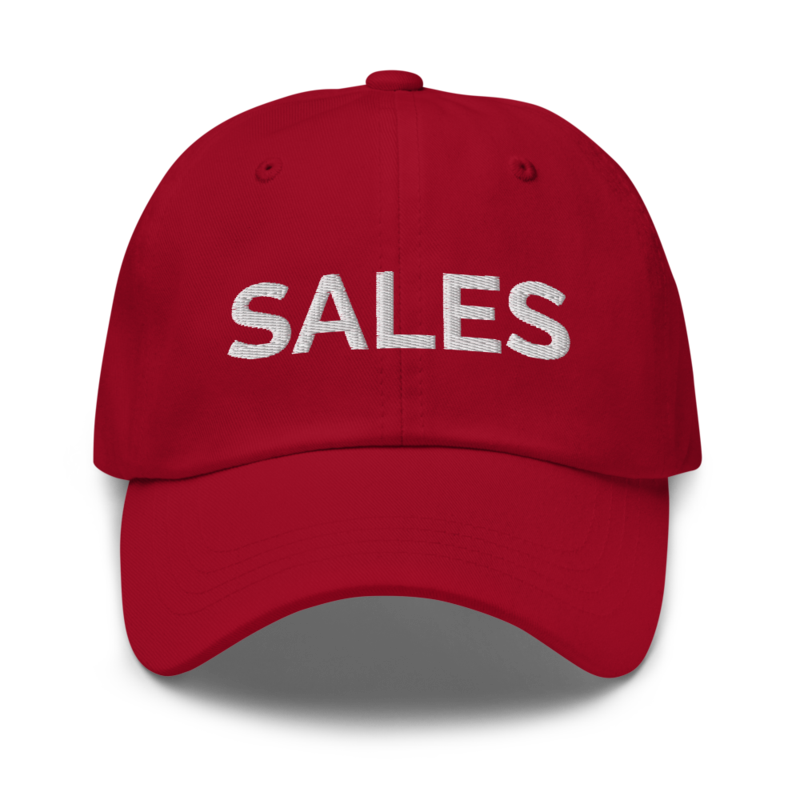 Sales Hat - Cranberry