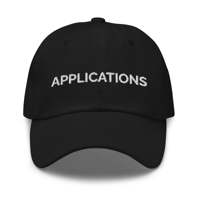 Applications Hat - Black