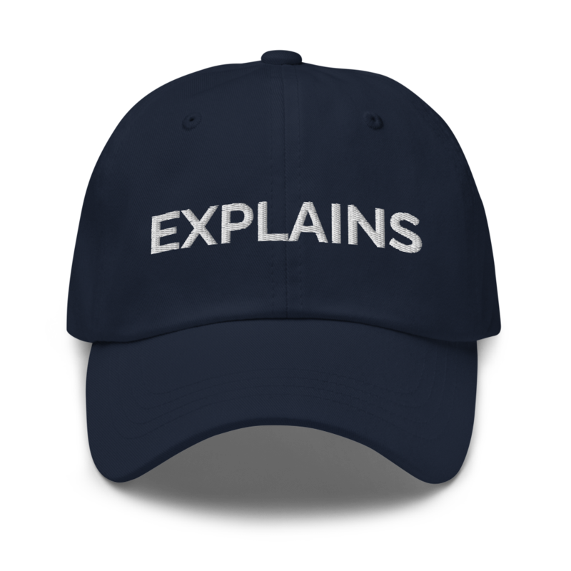 Explains Hat - Navy