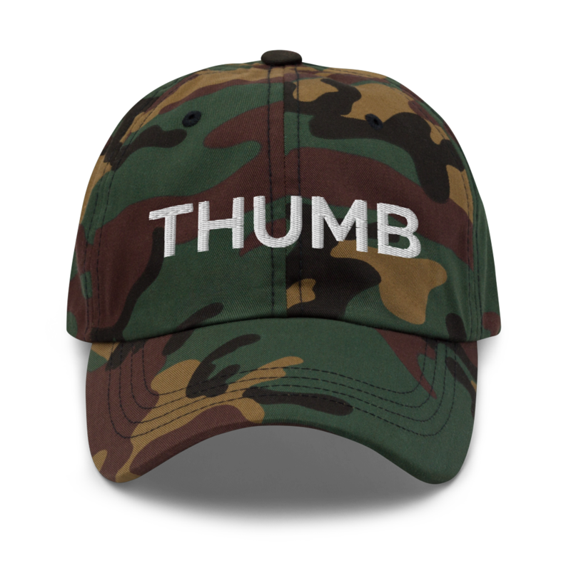 Thumb Hat - Green Camo