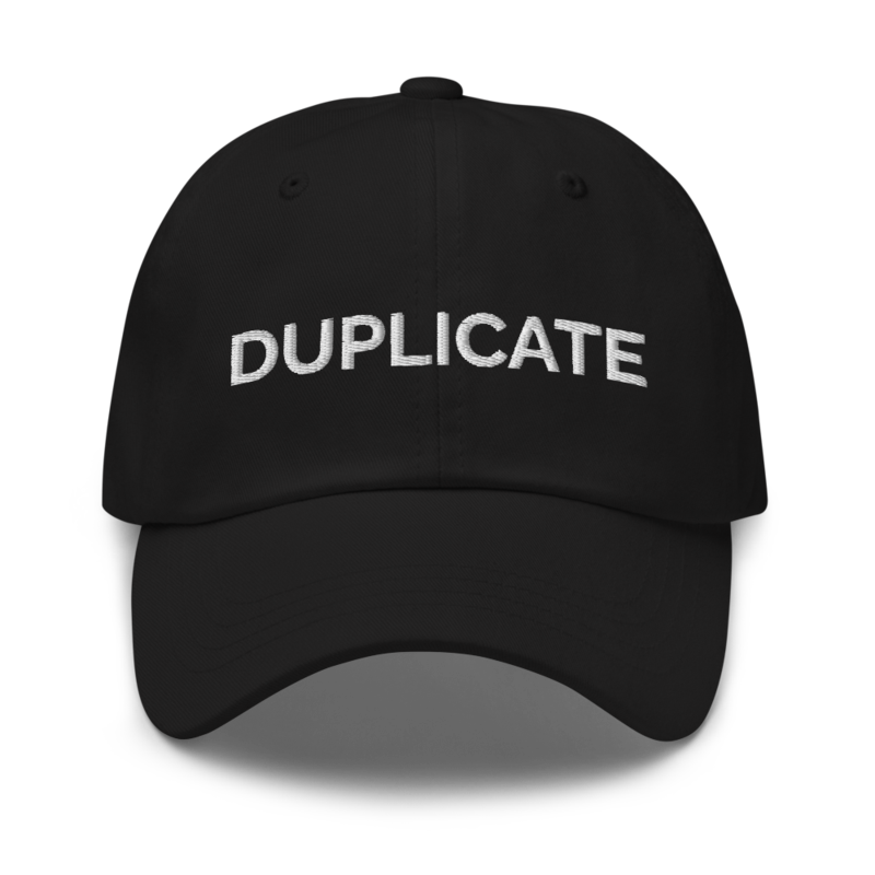 Duplicate Hat - Black