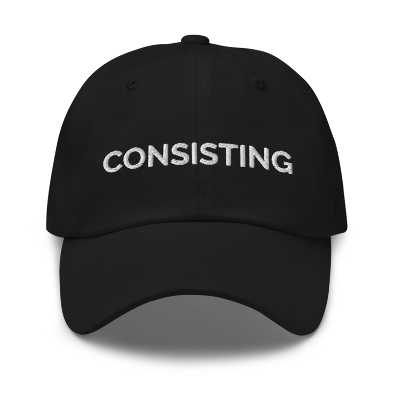 Consisting Hat - Black
